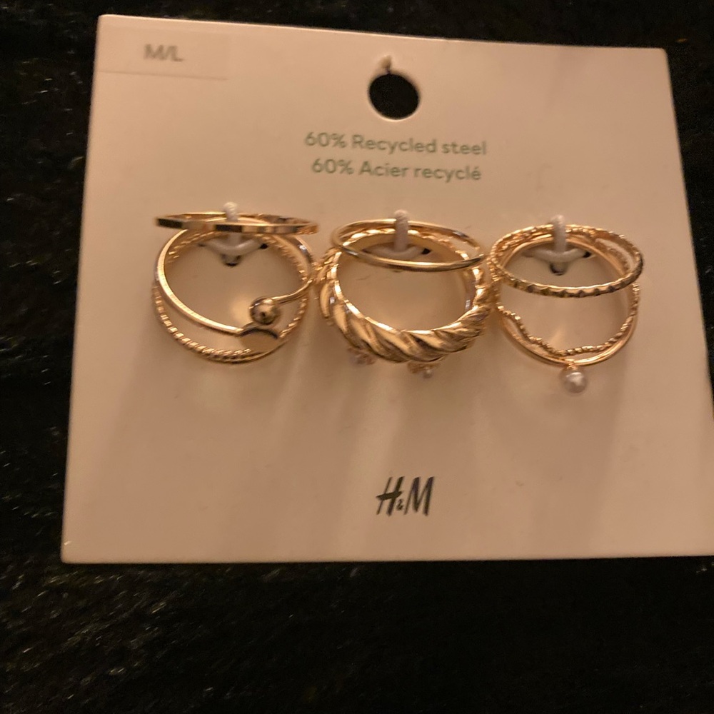 H&M Gold Ring Set for Women